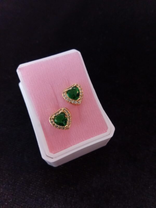 Arete poste mariposa oro laminado