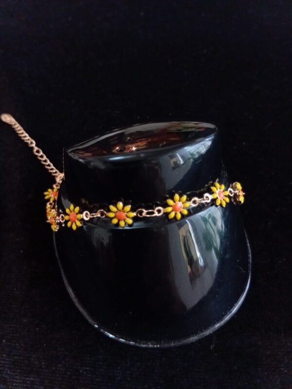 Tobillera oro laminado
