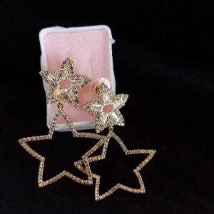 Arete chunky oro laminado