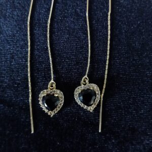 Arete largo oro laminado