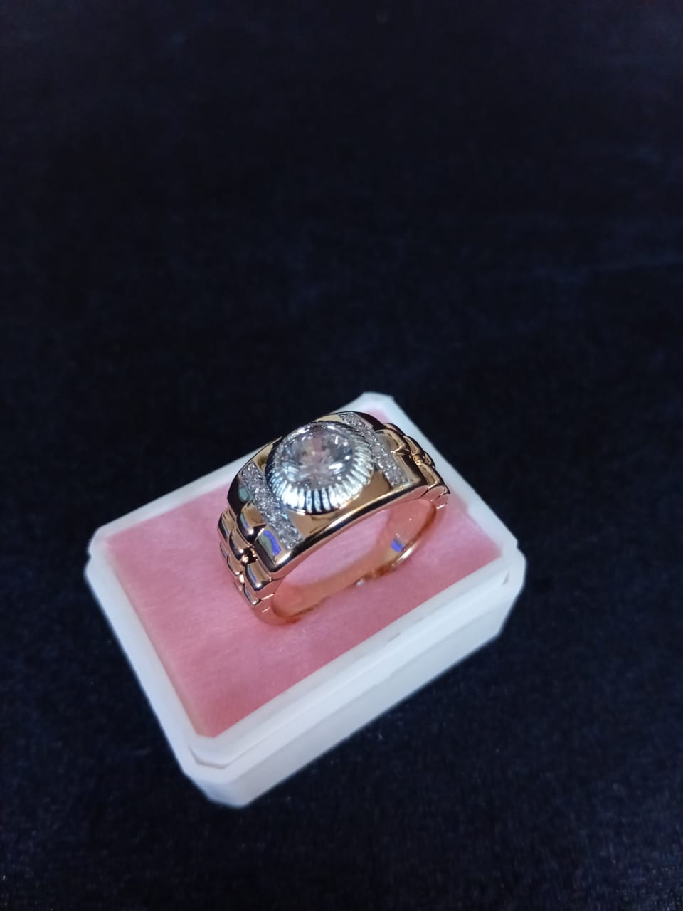 Anillo caballero oro laminado