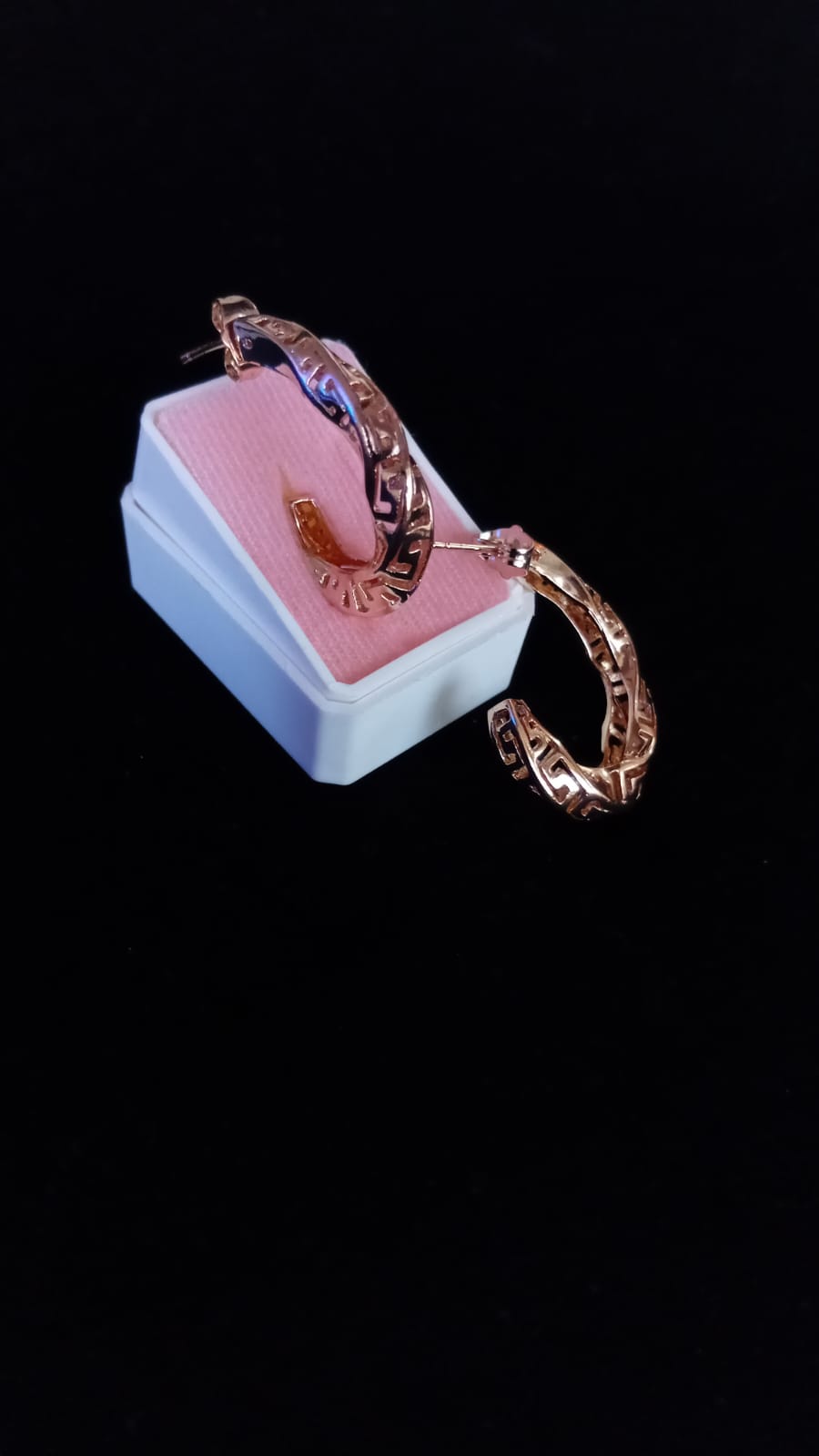 Arete chunky oro laminado