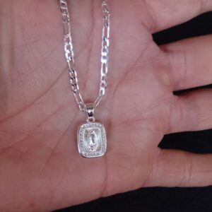 Medalla zirconia oro laminado