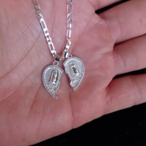 Medalla zirconia oro laminado