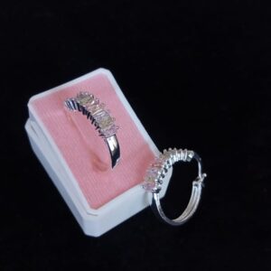 Arracada zirconia oro laminado