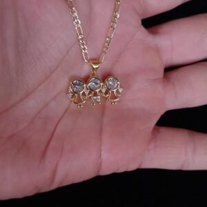 Dije niñ@s oro laminado