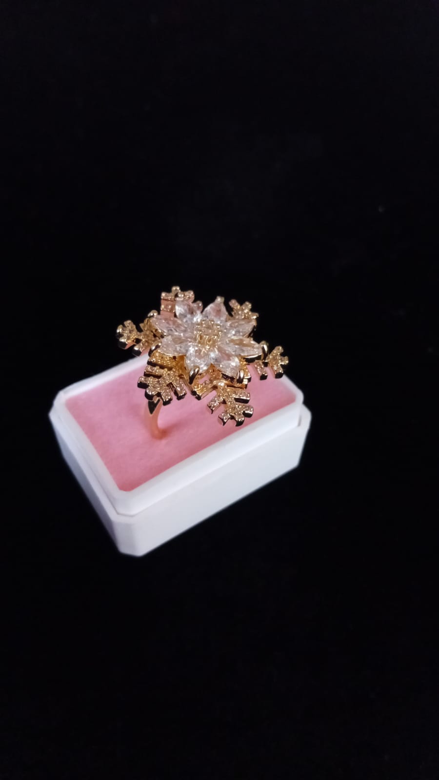 Anillo tendencia oro laminado