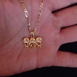Dije niñ@s oro laminado