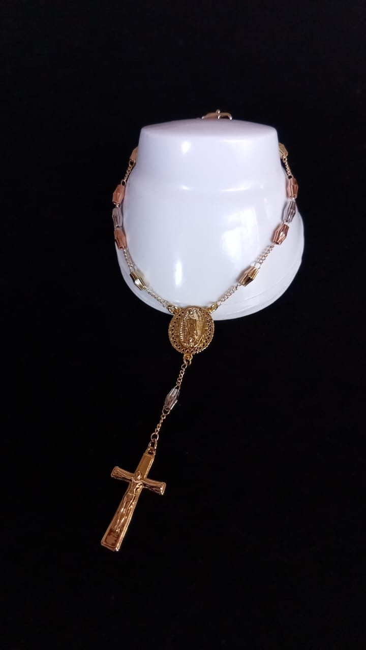 Pulsera denario oro laminado