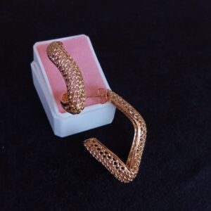 Arete chunky oro laminado