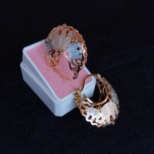 Arracada gruesa oro laminado