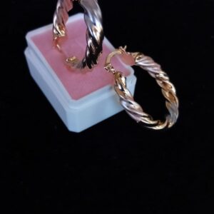 Arracada gruesa oro laminado