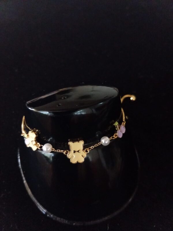 Pulsera ajustable oro laminado