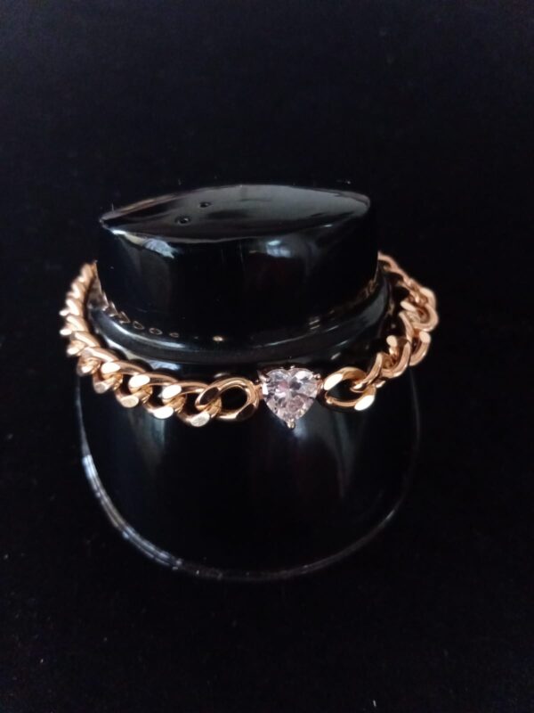 Pulsera gruesa oro laminado