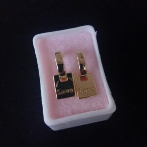 Arracada huggies oro laminado