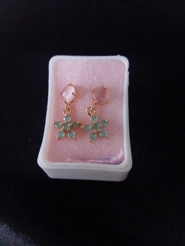 Arete poste mariposa oro laminado