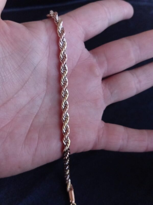 Pulsera gruesa oro laminado