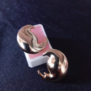 Arete chunky oro laminado