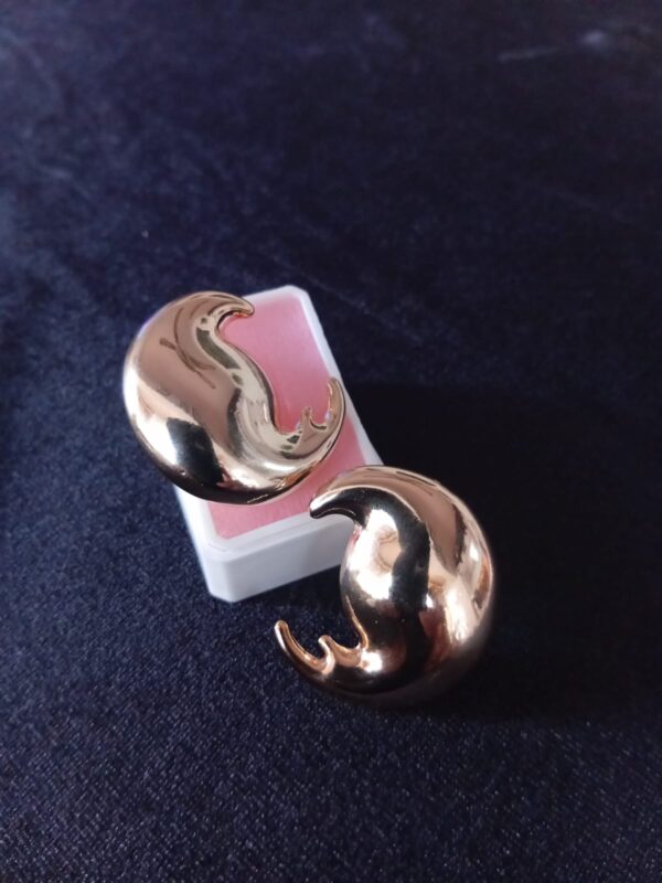 Arete chunky oro laminado