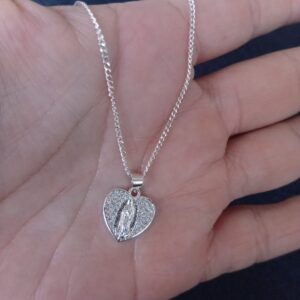 Medalla zirconia oro laminado