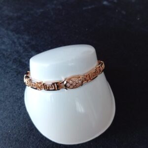 Pulsera gruesa oro laminado