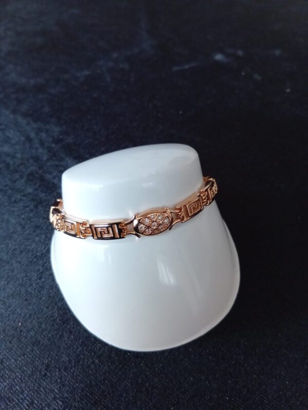 Pulsera gruesa oro laminado