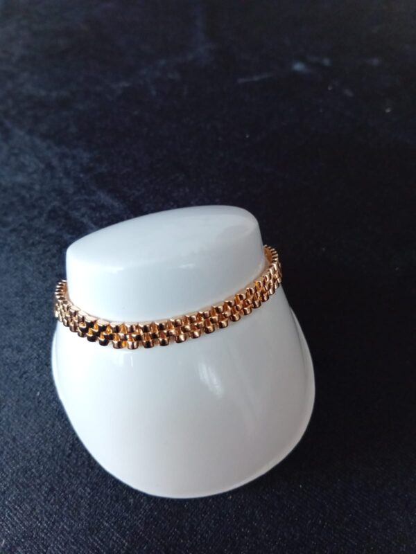 Pulsera gruesa oro laminado
