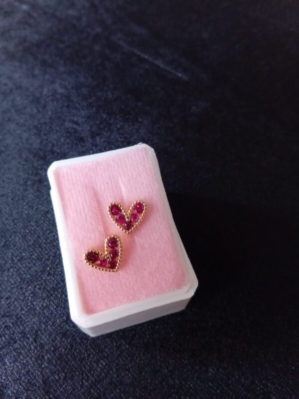 Arete poste mariposa oro laminado