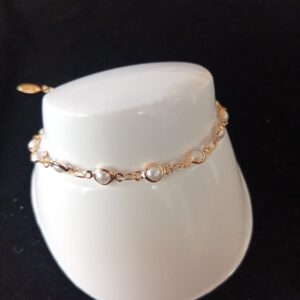 Pulsera ojo turco oro laminado