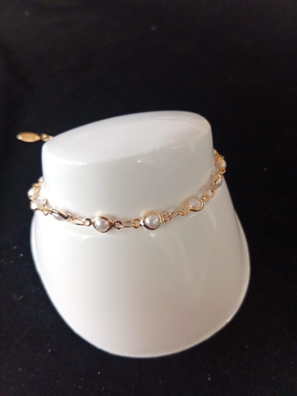 Pulsera ojo turco oro laminado