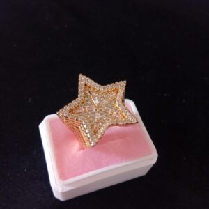 Anillo tendencia oro laminado