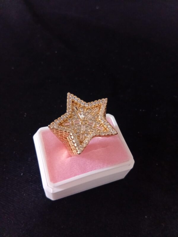Anillo tendencia oro laminado