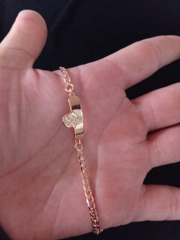 Esclava niños oro laminado