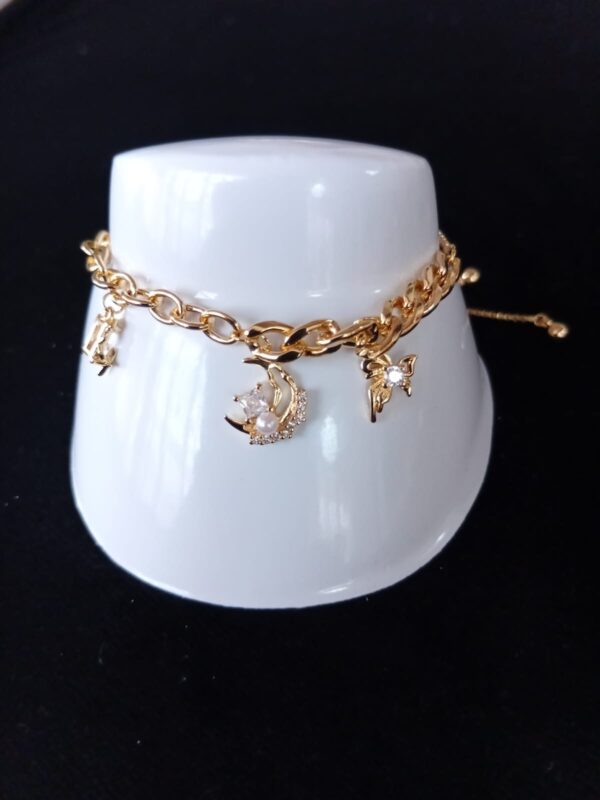 Pulsera ajustable oro laminado