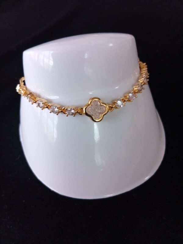 Pulsera ajustable oro laminado
