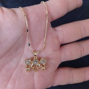 Dijes niñ@s oro laminado