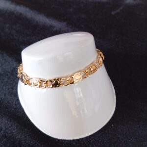 Pulsera gruesa oro laminado