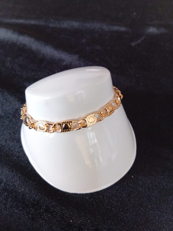 Pulsera gruesa oro laminado