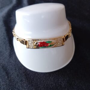 Esclava virgen de Guadalupe oro laminado