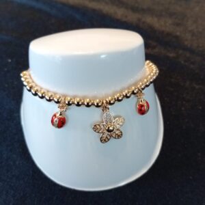 Pulsera ajustable oro laminado