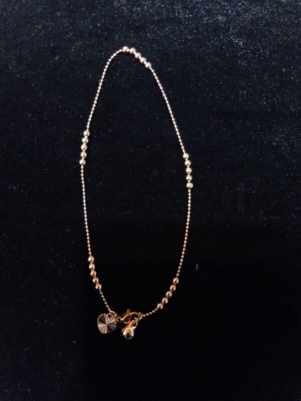 Tobillera oro laminado