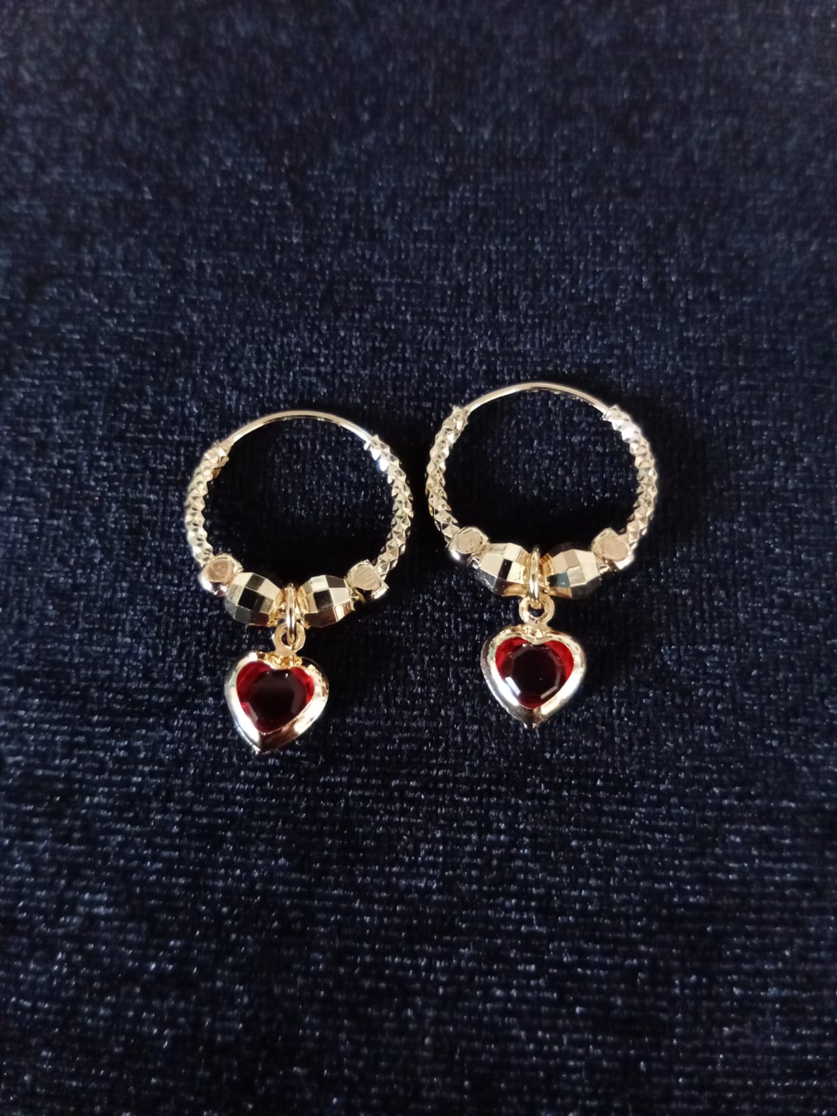 Arracada gruesa oro laminado