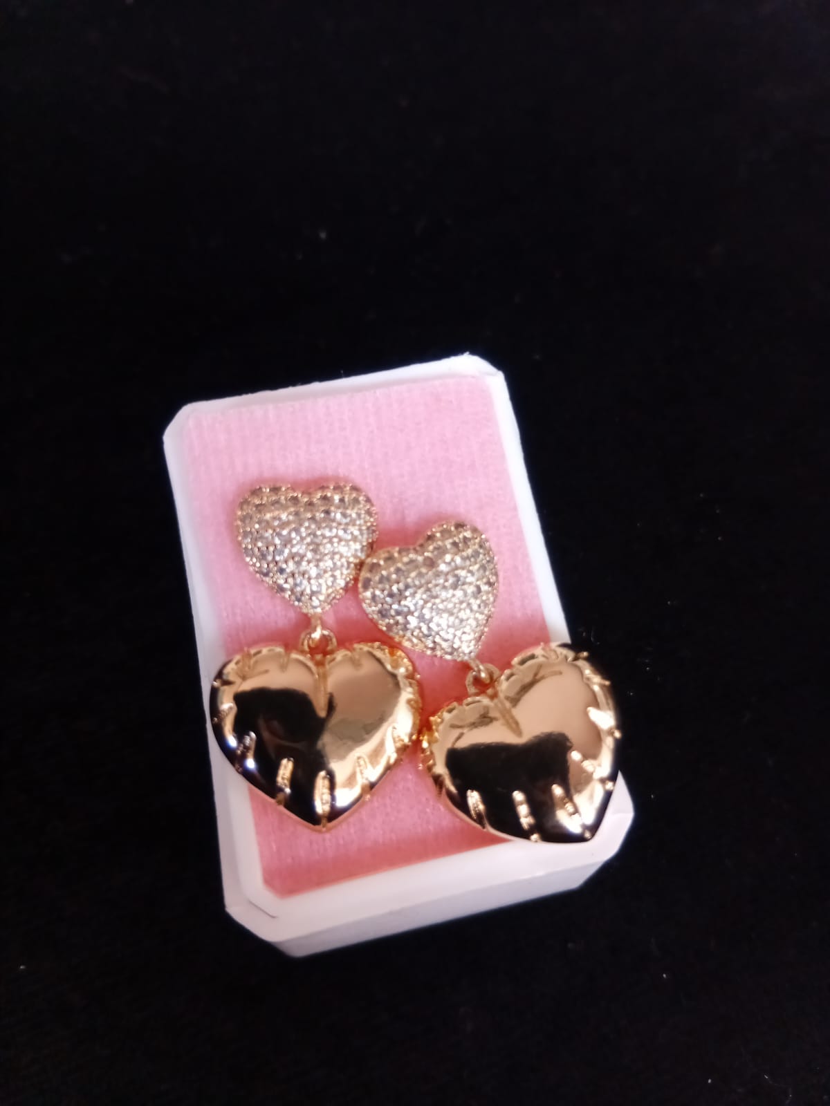 Arete chunky oro laminado