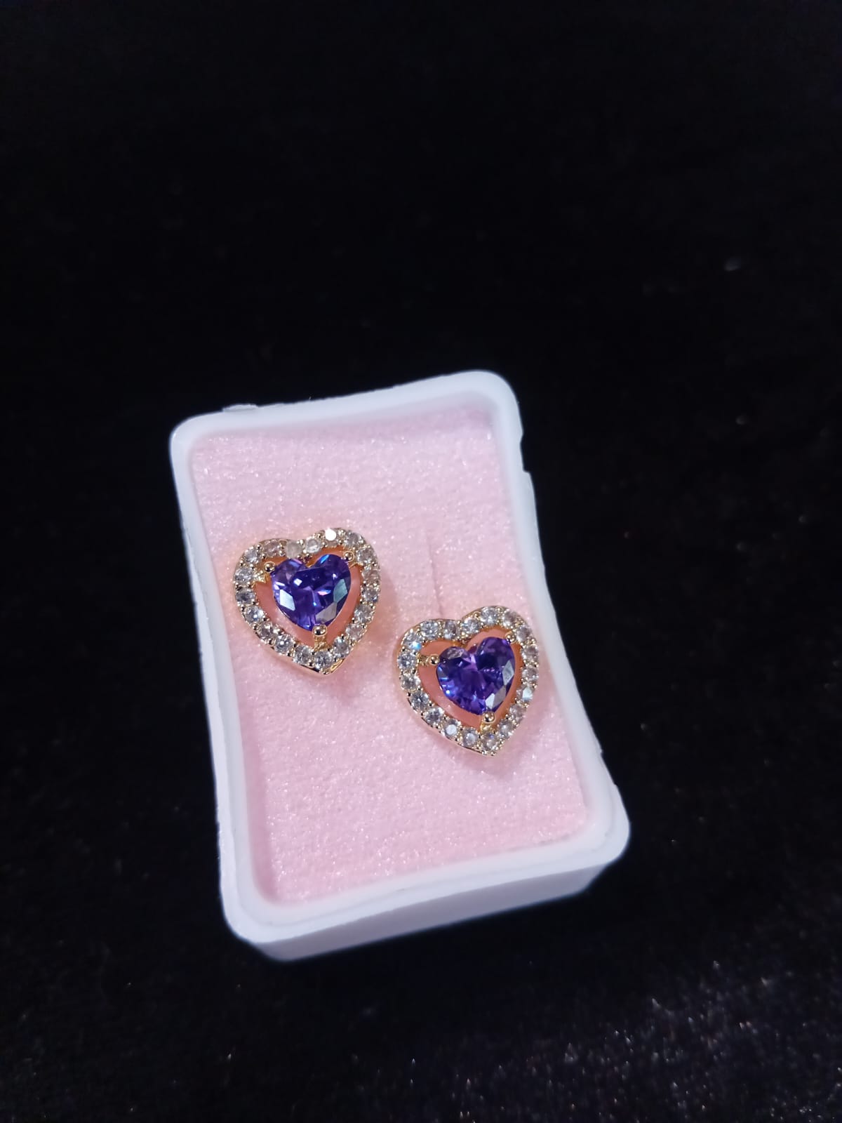 Arete poste mariposa oro laminado