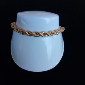 Pulsera gruesa oro laminado