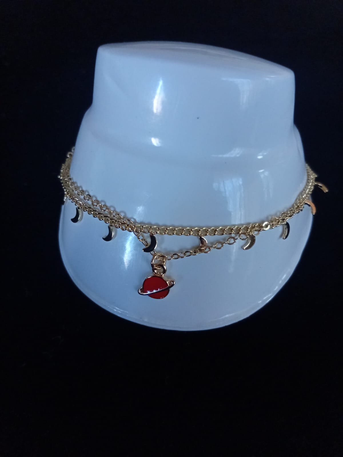 Tobillera oro laminado