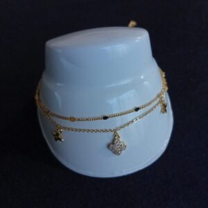 Tobillera oro laminado
