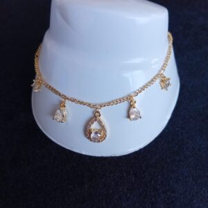 Tobillera oro laminado