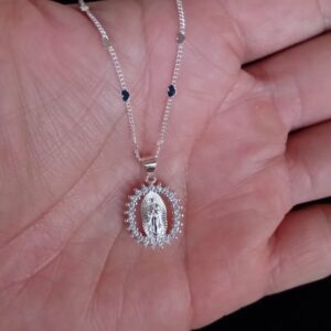 Medalla zirconia oro laminado