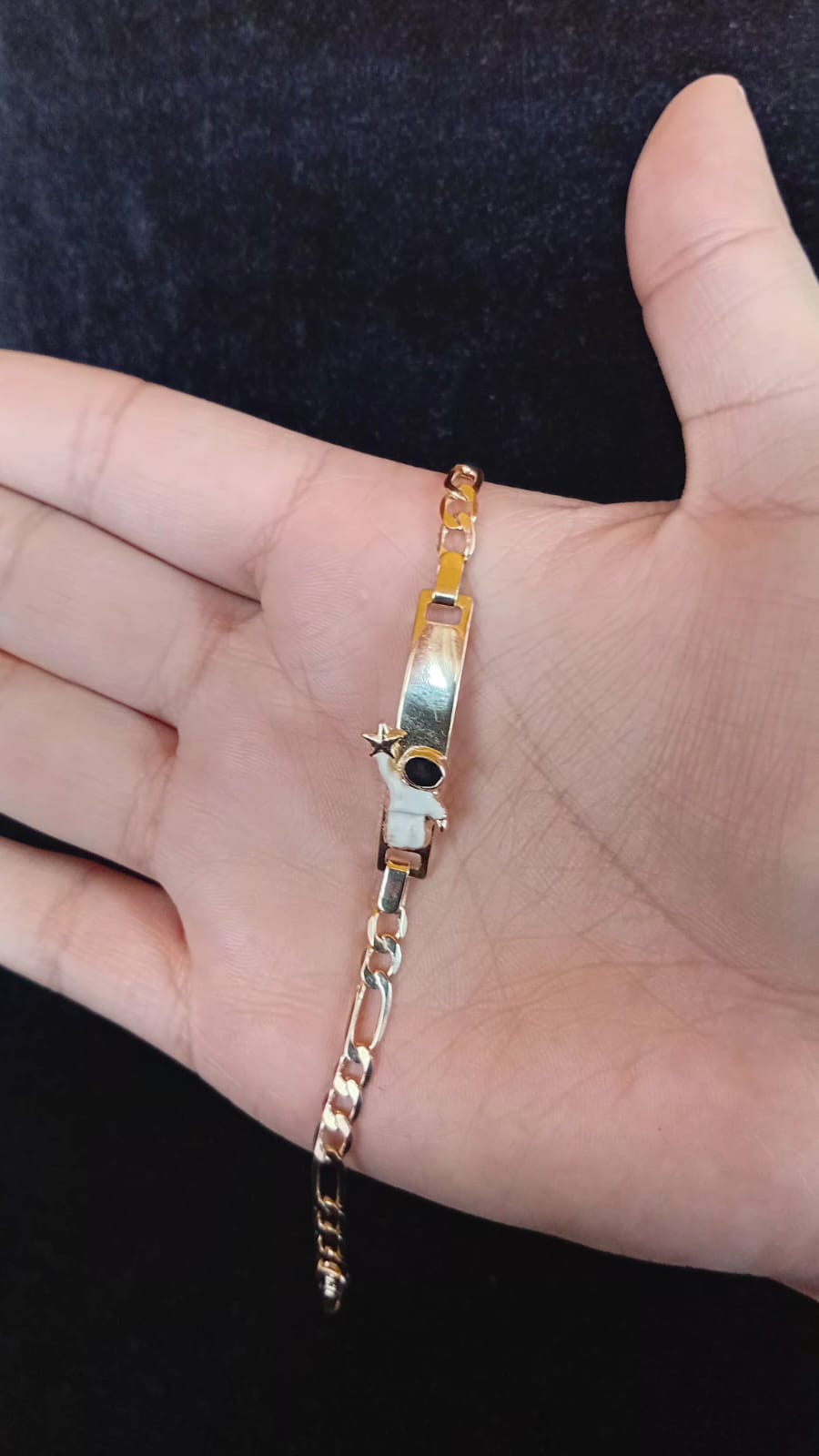 Esclava para niños oro laminado